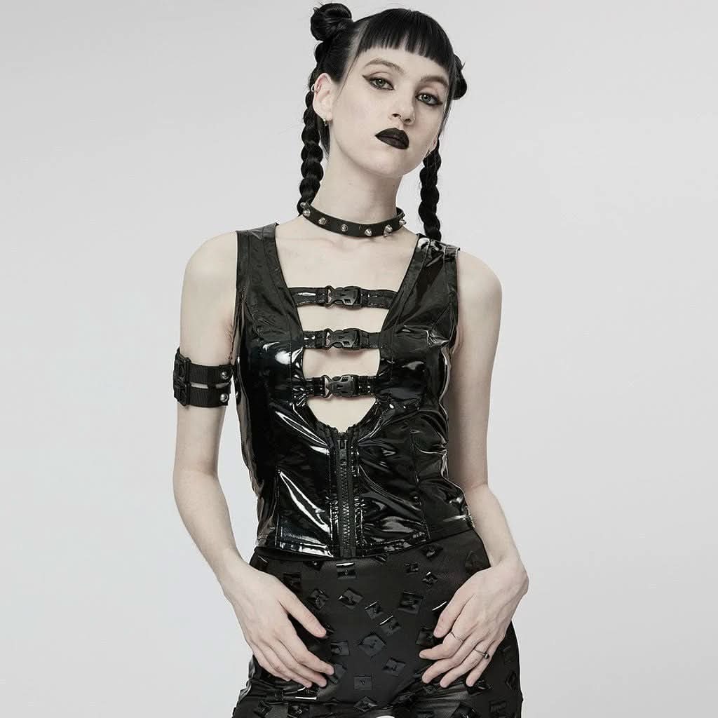 Erratic Affair PU Top - PunkRave