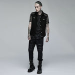 Axel Button-up Sleeveless Shirt - PunkRave