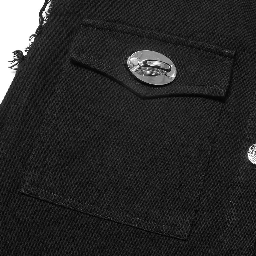 Axel Button-up Sleeveless Shirt - PunkRave