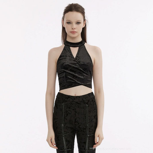 Cthulhu Cropped Halterneck - PunkRave