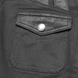 Lilith Punk Cotton Strapped Epaulette Military Shirt