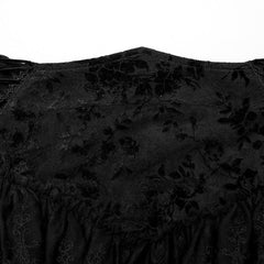 Andromeda Ruffled Lace Skirt - Black - PunkRave