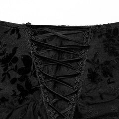 Andromeda Ruffled Lace Skirt - Black - PunkRave