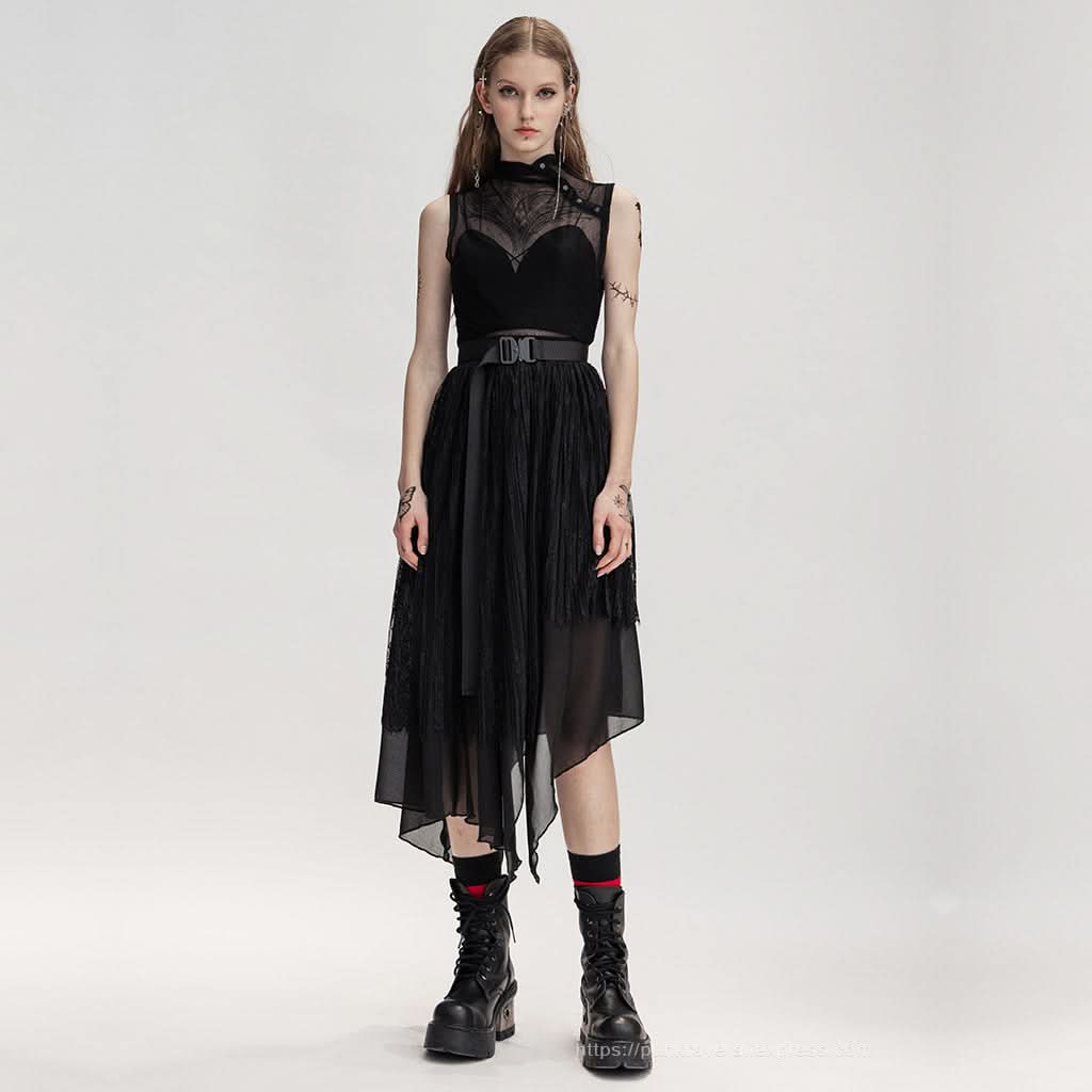 Weaving Maiden Mesh Tank Top - PunkRave