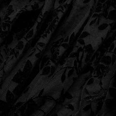 Lady Anne Lace Top With Bardot Neckline - Black - PunkRave