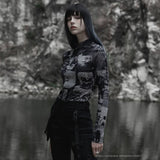 Tomie Turtleneck Top - Printed - PunkRave