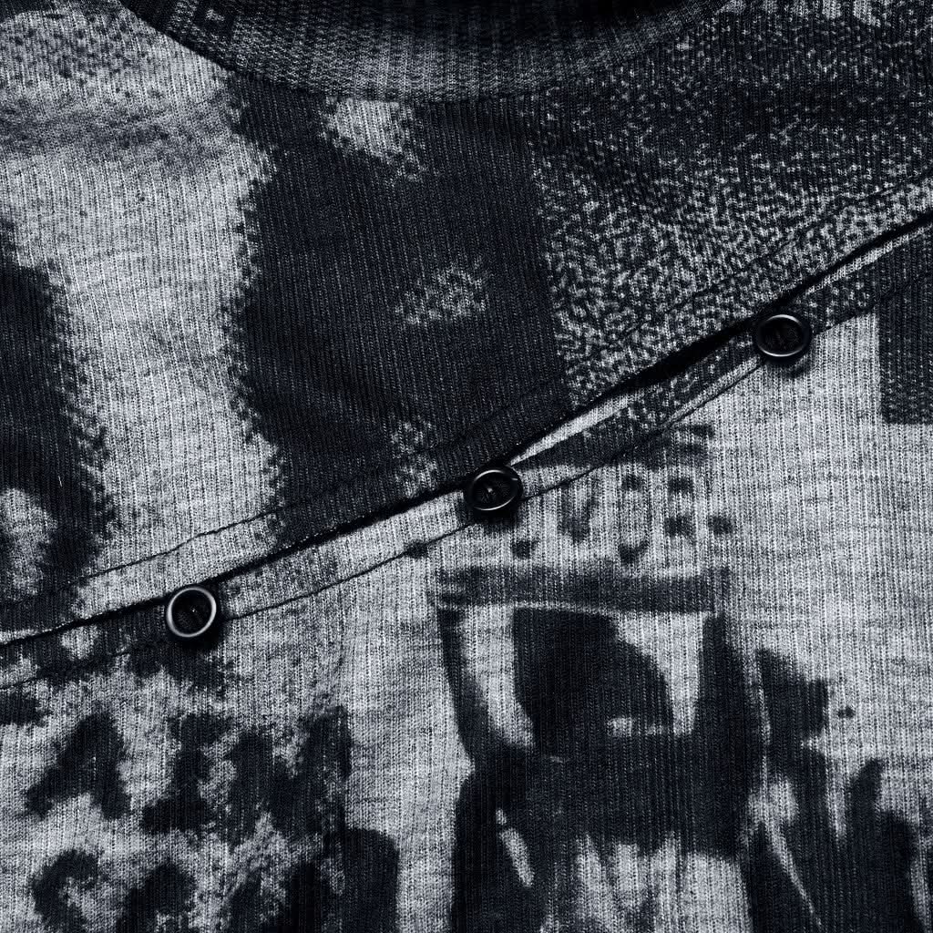 Tomie Turtleneck Top - Printed - PunkRave