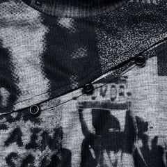 Tomie Turtleneck Top - Printed - PunkRave