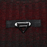 Sludge Grunge Striped Tee - Black Red - PunkRave