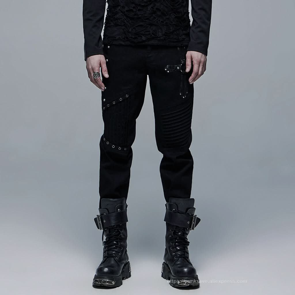 Crucify Studded Trousers - PunkRave