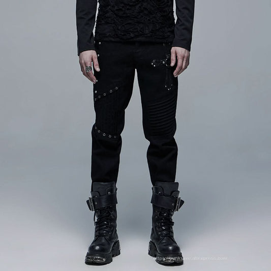 Crucify Studded Trousers - PunkRave