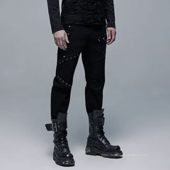 Crucify Studded Trousers - PunkRave