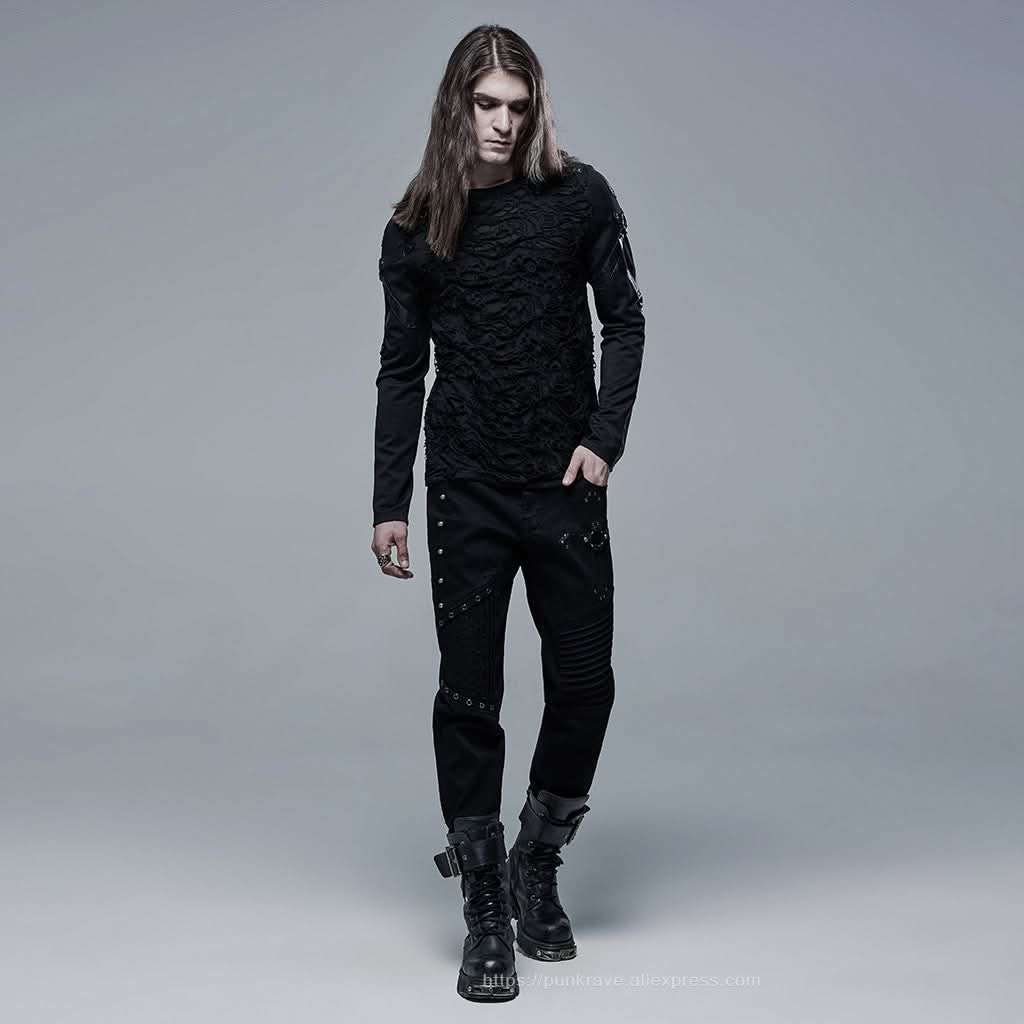 Crucify Studded Trousers - PunkRave