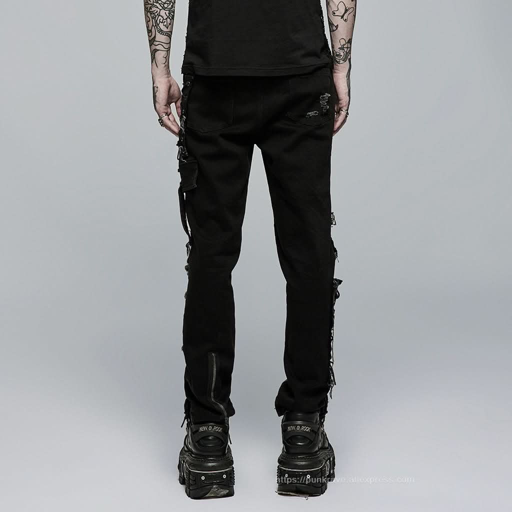 Azathoth Distressed Trousers - PunkRave