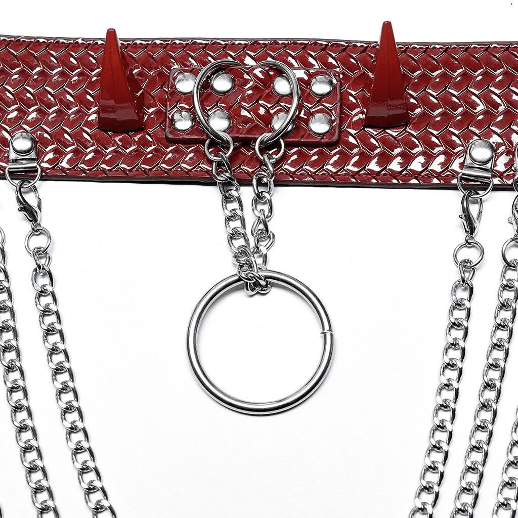 Eclipse Choker (Red) - PunkRave