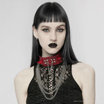 Eclipse Choker (Red) - PunkRave
