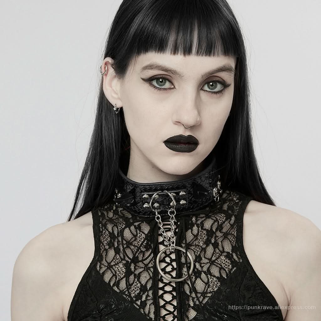 Eclipse Choker (Black) - PunkRave