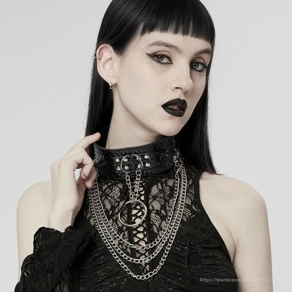 Eclipse Choker (Black) - PunkRave