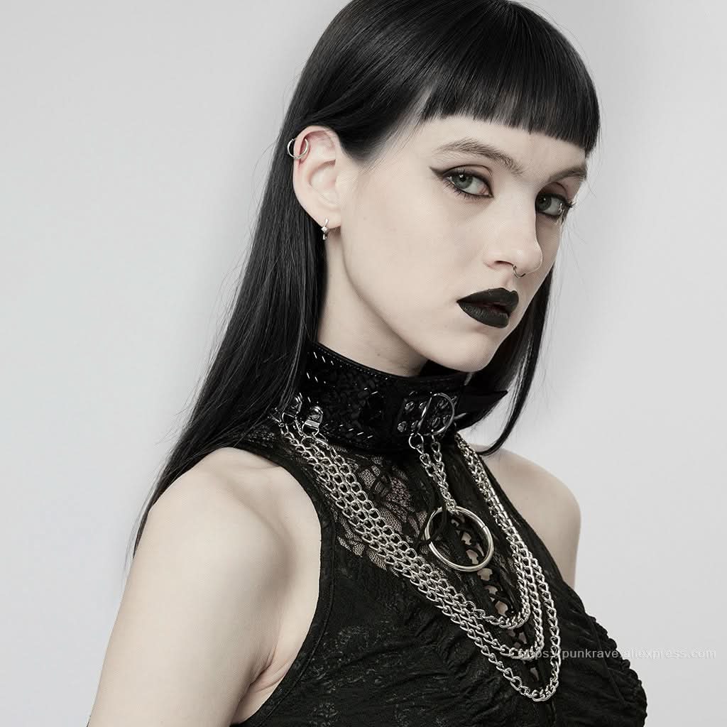 Eclipse Choker (Black) - PunkRave