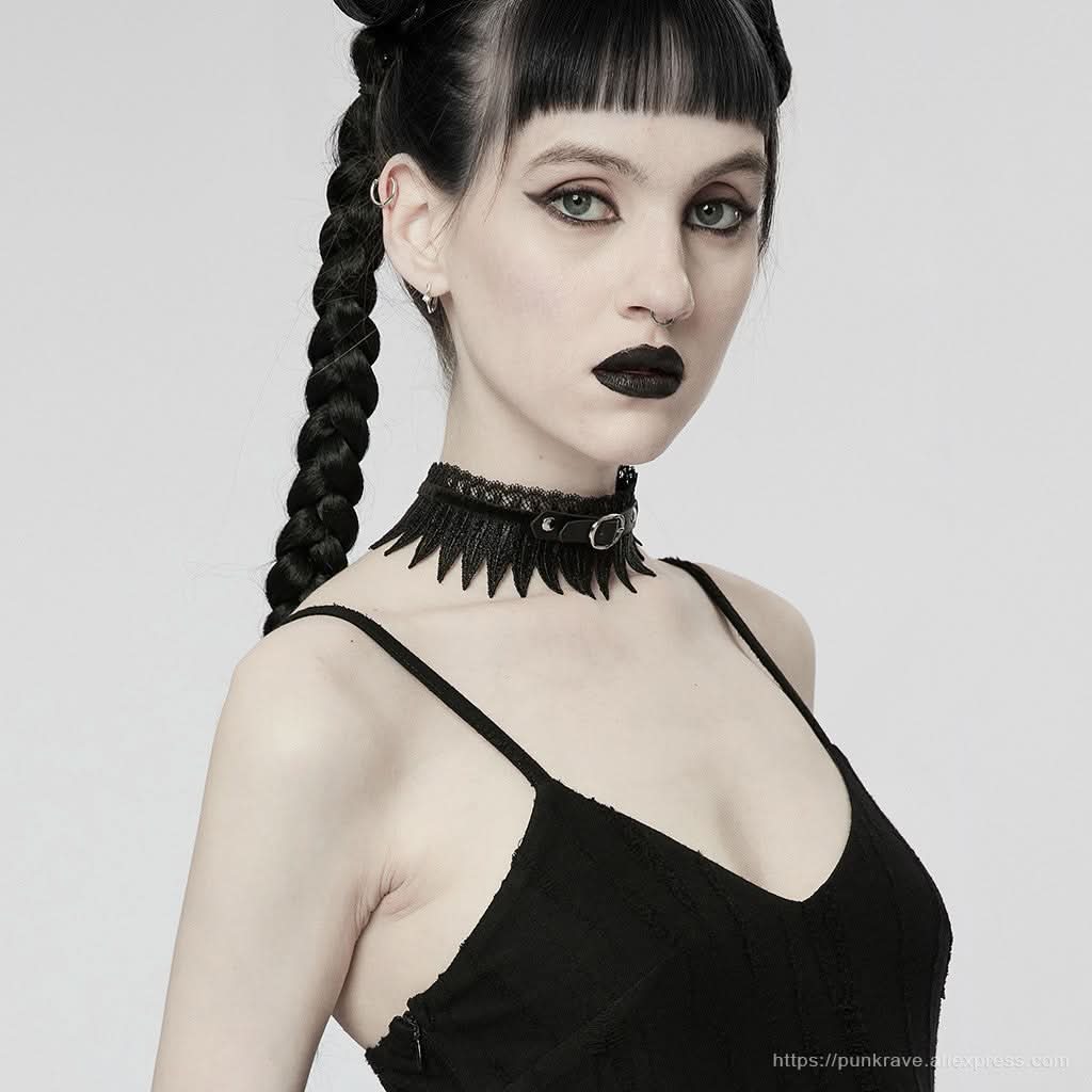 September Fringe Choker - PunkRave