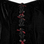 Nausicaa Keyhole Velvet Dress - PunkRave