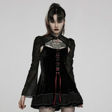 Nausicaa Keyhole Velvet Dress - PunkRave