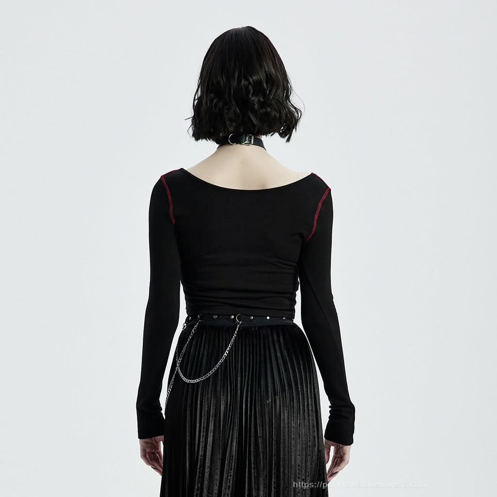 Macabre Crop Top - PunkRave
