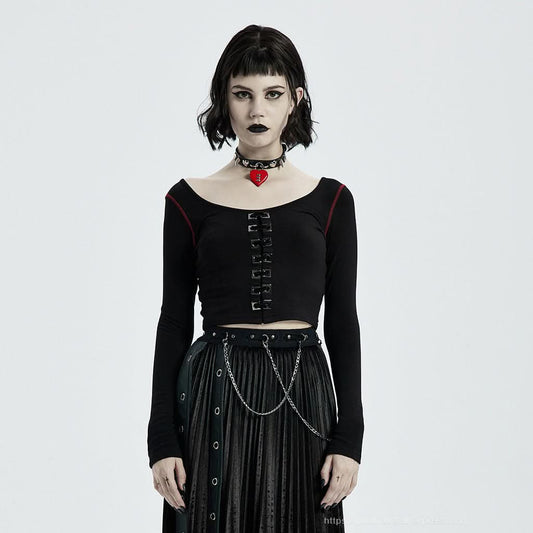 Macabre Crop Top - PunkRave