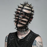 Straitjacket Supermodel Spiked Mask - PunkRave