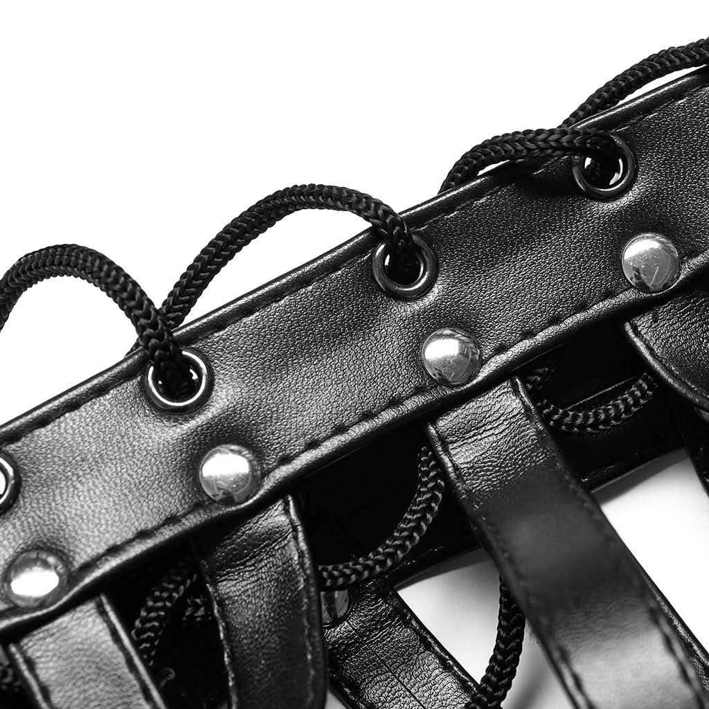 Straitjacket Supermodel Spiked Mask - PunkRave