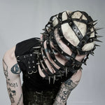Straitjacket Supermodel Spiked Mask - PunkRave