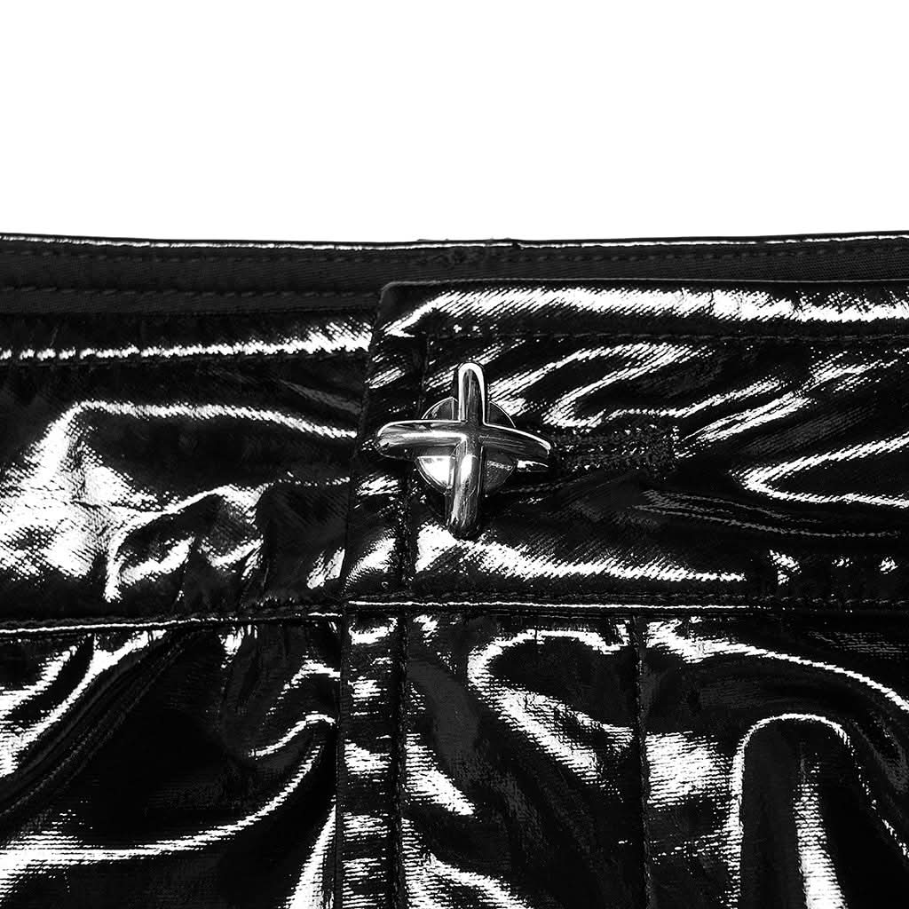 Onyx PU Pencil Skirt - PunkRave
