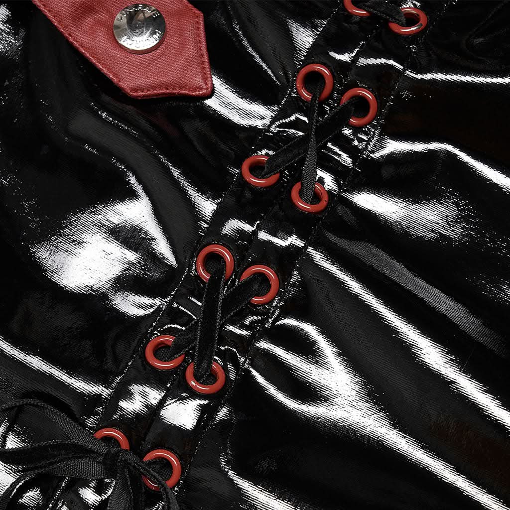 Onyx PU Pencil Skirt - PunkRave