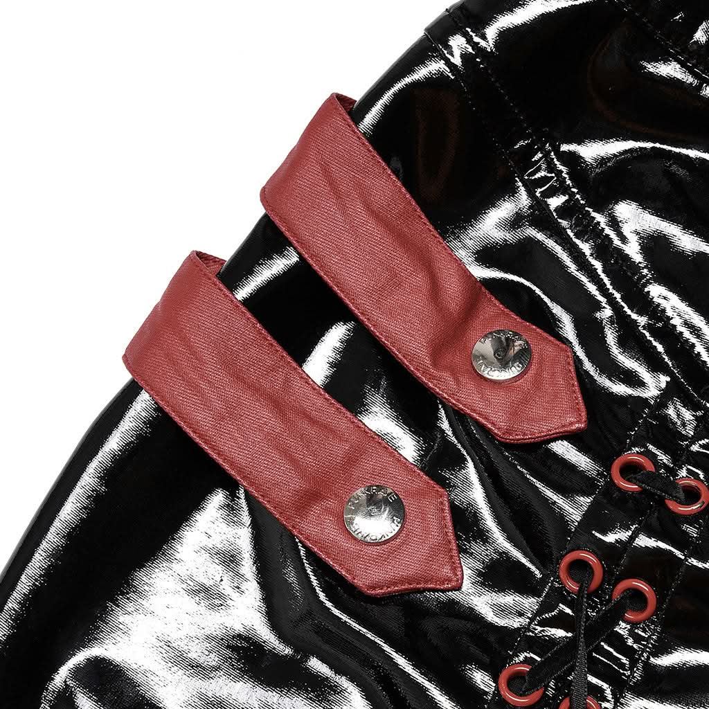 Onyx PU Pencil Skirt - PunkRave