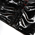 Onyx PU Pencil Skirt - PunkRave