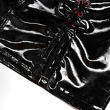 Onyx PU Pencil Skirt - PunkRave