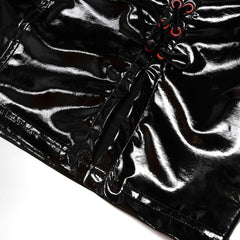Onyx PU Pencil Skirt - PunkRave
