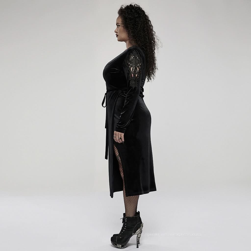 Storm Maiden Velvet Dress - PunkRave