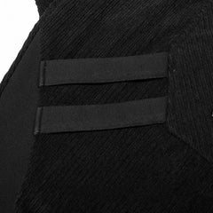 Mutiny Corduroy Trousers - Black - PunkRave