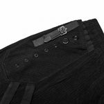 Mutiny Corduroy Trousers - Black - PunkRave