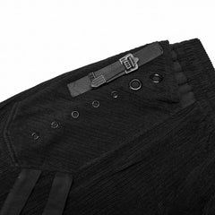 Mutiny Corduroy Trousers - Black - PunkRave