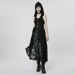 Hecate Distressed Cape Top - PunkRave