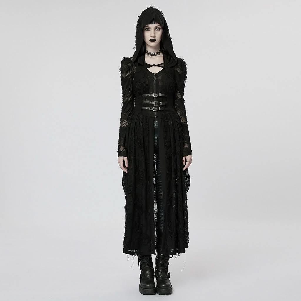 Hecate Distressed Cape Top - PunkRave
