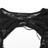 Hecate Distressed Cape Top - PunkRave