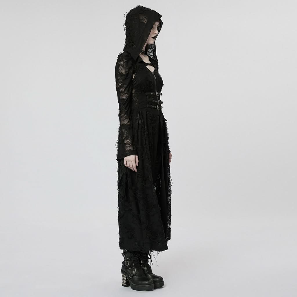 Hecate Distressed Cape Top - PunkRave
