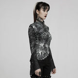 Toxic Addiction Printed Turtleneck - PunkRave