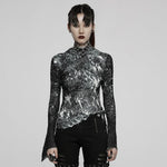 Toxic Addiction Printed Turtleneck - PunkRave