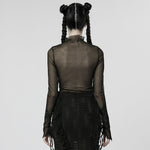 Melinda Sheer Mesh Turtleneck - PunkRave