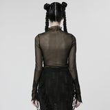 Melinda Sheer Mesh Turtleneck - PunkRave