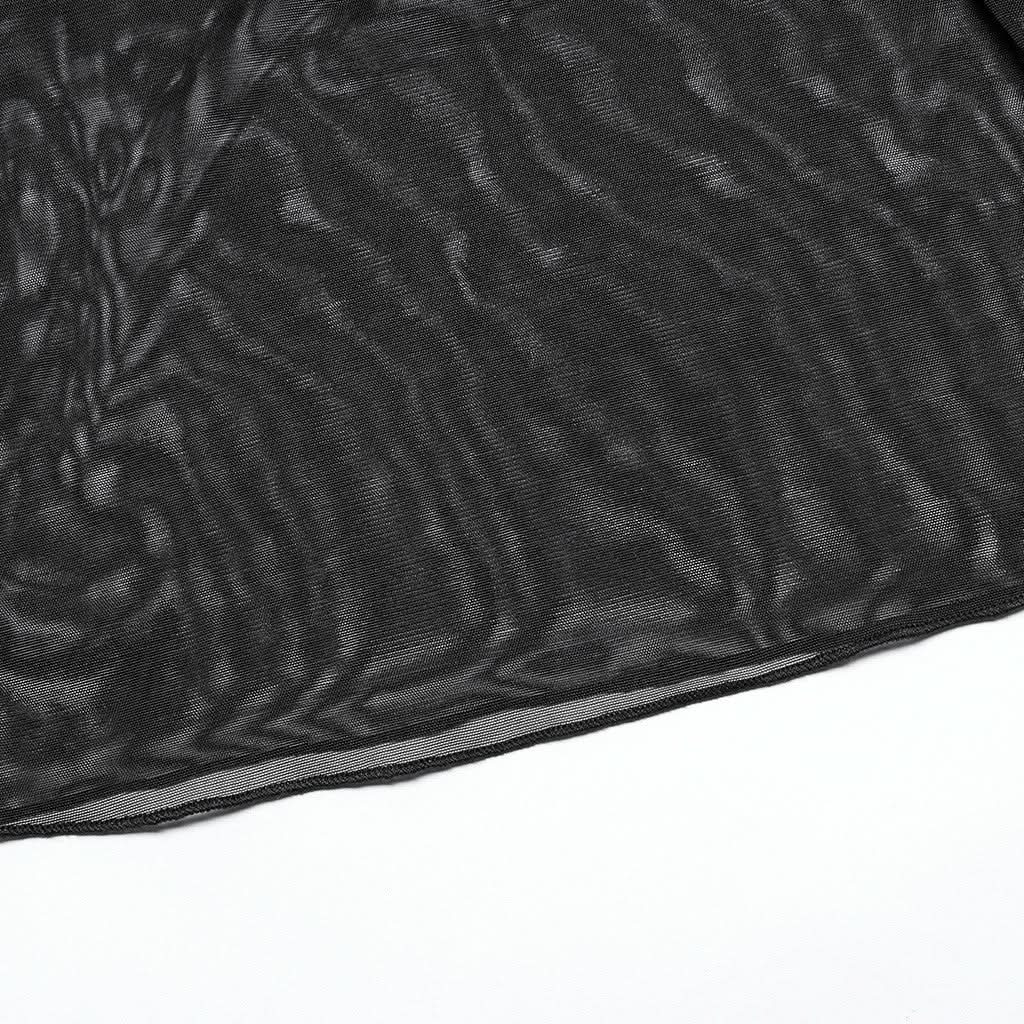 Melinda Sheer Mesh Turtleneck - PunkRave